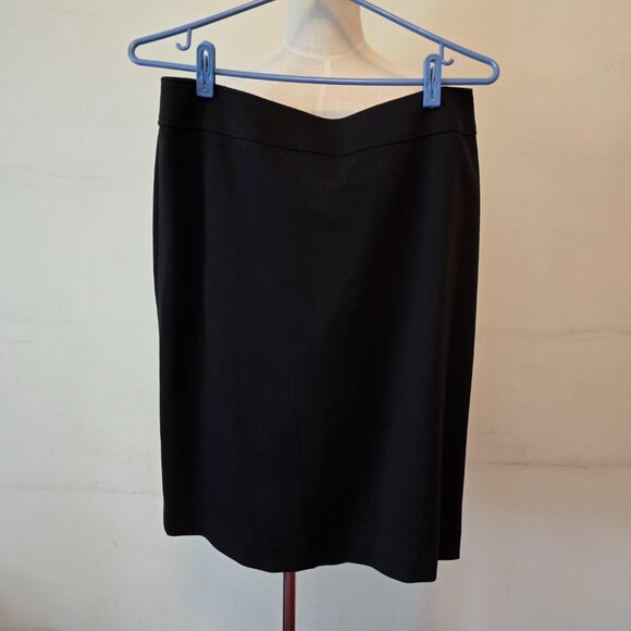 Tahari - Blazer in Burnt Orange, Matching Tank by Tribal, Unbranded Black Skirt - Picture 14 of 16